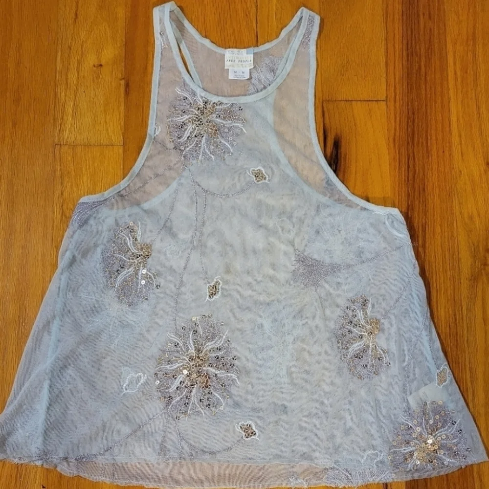 Free people sheer shirt - Picture 1 of 5